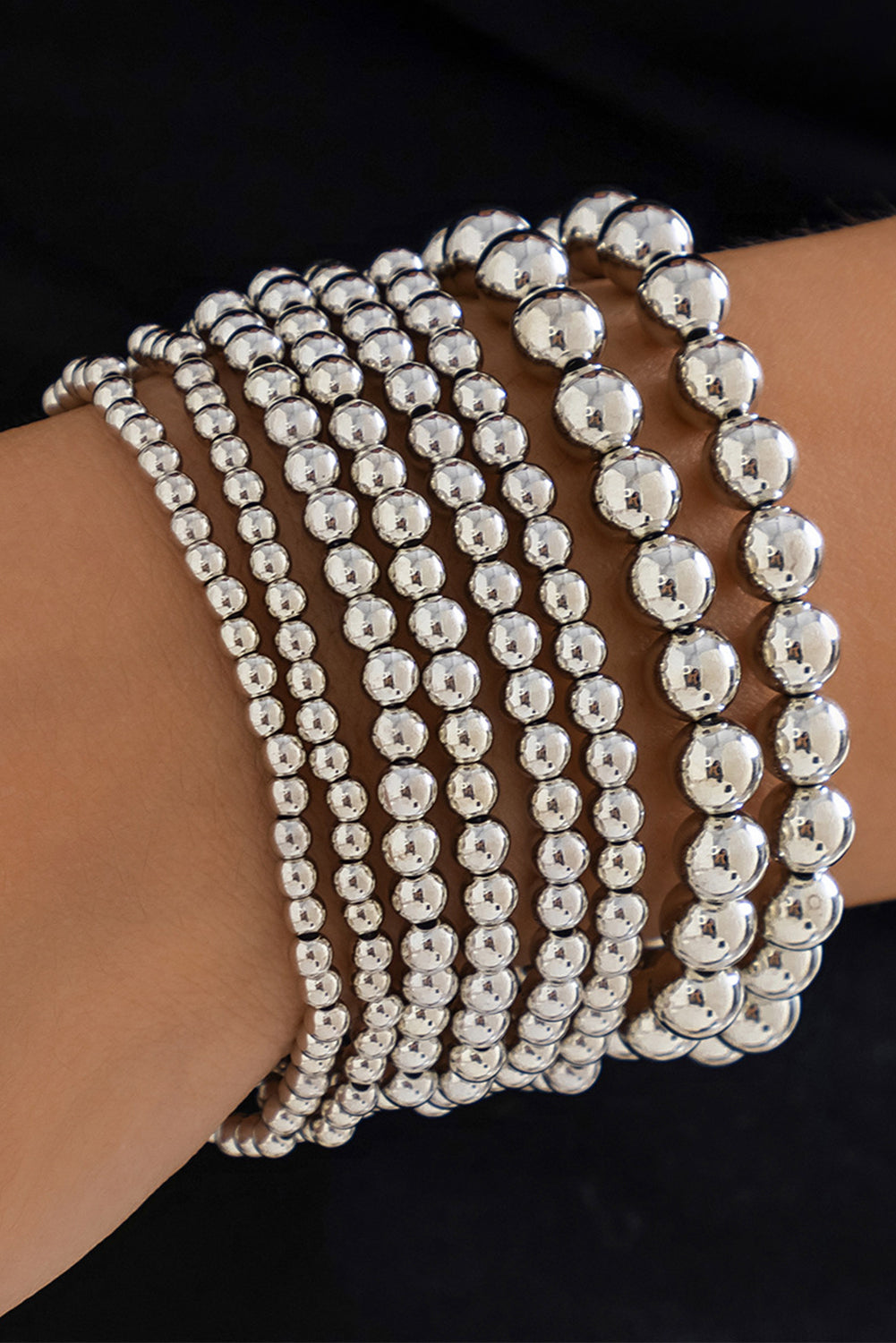 7pcs/Set Minimalist Plated Beaded Luxury Bracelet Set
